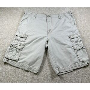 Iron Mens Size 36 Cargo Khaki‎ Beight Shorts Gorpcore